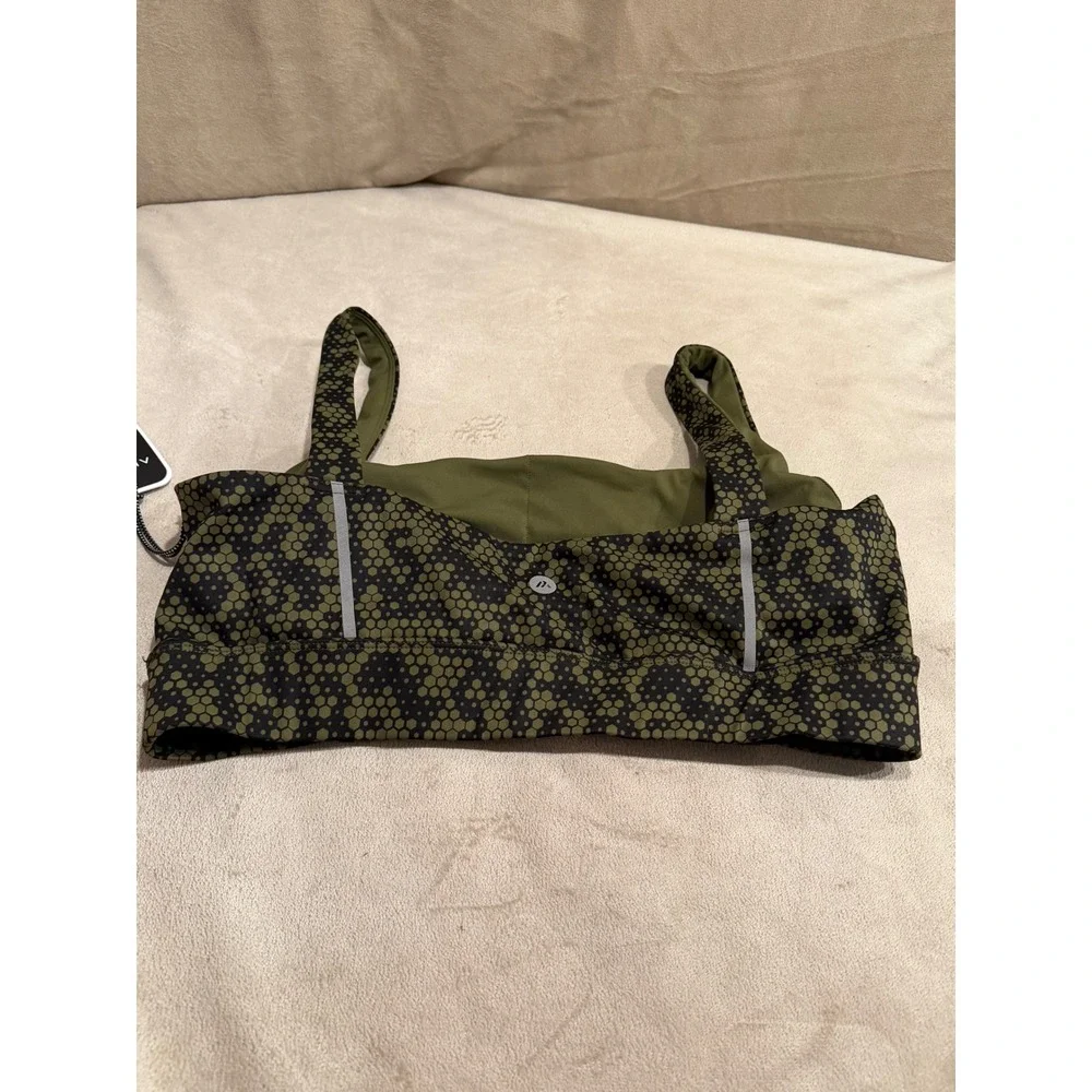 Alexo Athletica Springfield‎ Armory Hex Scoop Bra Green Camo 2XL